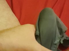 Masturbating with panties
