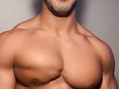 Muscle jock flexing