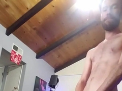 Bony stud romps inked jock condom-free with fat stiffy