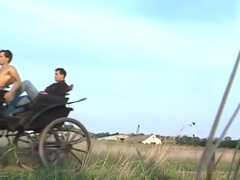 Handsome men play outdoor