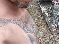 Barefucker6 enjoys a naked barefoot walk in the countryside - Gay exhibitionist delight!