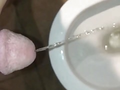 Dick Peeing in slow mo