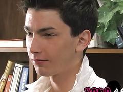 Young men make out on the bed before fucking hardcore