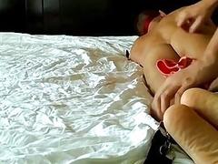 Young man is bound and gets toyed with