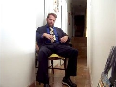 Daddy's well-fitted business suit makes for some hot roleplay