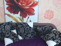 Sexy hunk stroking himself on the daybed