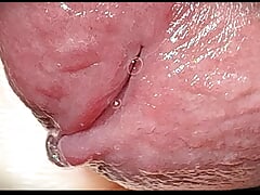 White cock is stroked to climax