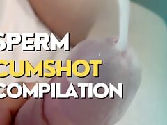 A lot of Sperm compilation cumshots