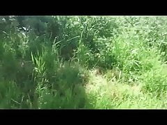 Naked walk with a little pee