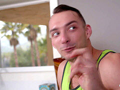 Riding dick, gay nextdoorraw, straight to gay