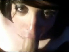 Sexy crossdresser gives a deep blowjob 9