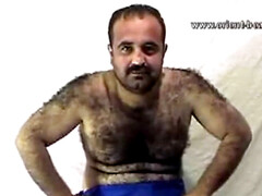 Bear jerk, hairy jerk off, fag