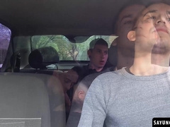 Dimitri Star and Luca Libra got into a hot threeway fuck with Leo Blue