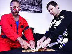 Ouija Fuck My Ass? Step Daddy Comforts Scared Step Son - FamilyDick Halloween Special