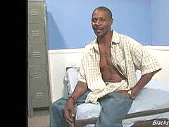 Amateur milky dude gets gang-fucked by black dudes