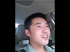 Chinese Cop Shows His Boner