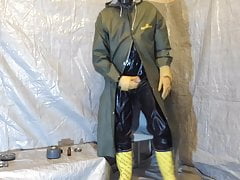 Wanking in Raingear