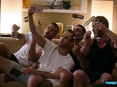 Big dick son foursome with cumshot