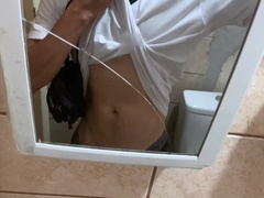 Enormous Man-Meat Spunking in the public