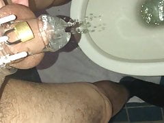 Chastity piss