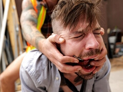 Workers share BDSM  moments during their lunch break