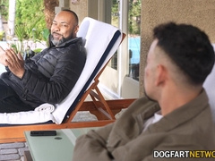 Big Black Cock Otter Lays Down The Building Rules With His Fuckpole