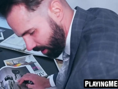 PlayingMen.com - Gustavo Cruz smashes Dani Robbles's greedy slot rigid