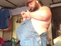 Gay belly, smoking, meaty