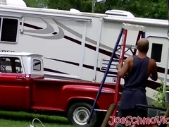 Matt stops by to help out around the place in a special way