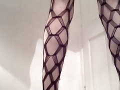 stockings pre cum