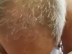 Chinese grandpa sucking daddy's dick & getting fucked