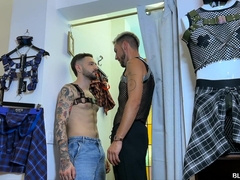 Draped Latino Axell Rec barebacks inked bottom Igor Lucios