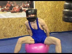 Lycra, hetero, wrestling domination