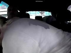 Two guys have secret sex in the car