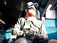 SEXY BEARDED WANKER TRAIN