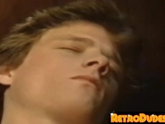 RetroDudes.com - Batty boy folks jack rigid outside and shoot their geysers