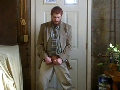 Str8 Israeli daddy jerk off in suit 6