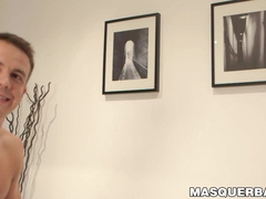 Beautiful stallion Ricky teases and jerks off his cock solo