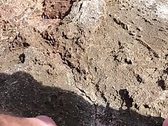 Handjob at the baech eith stanger