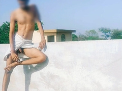 Indian boys cum-shot in day time with enormous step-brother