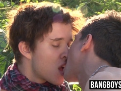 Young muscular studs enjoy hardcore bareback and rimming