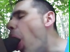 Throating black cock