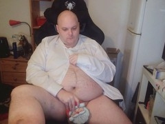 Bankrupt, lick it clean, fat gay