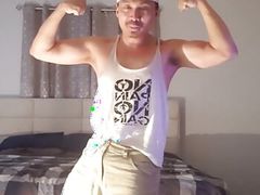 Sweatin', Flexin' Before Shower!