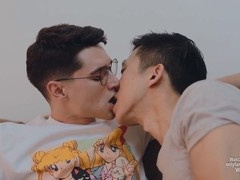 Asian twunk Tyler Wu takes a deep pounding from Leo Grand in interracial encounter