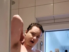 Slick Faggot Teenage Showering in Milky Undergarments and Shooting Monstrous Pop-Shot