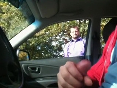 Jerking off in public