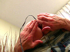 Mature heterosexual Marc jerking Off His man-meat