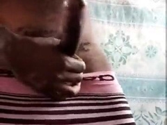 Caught on camera masturbating his fuckpole