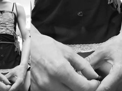 Femboy, high heels, blowjob